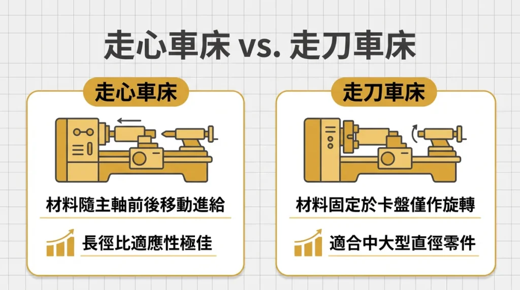 CNC 走心車床與走刀車床技術比較